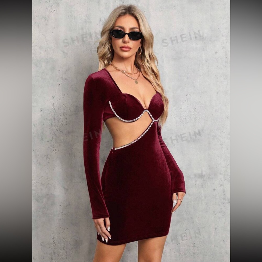Burgundy dress size medium